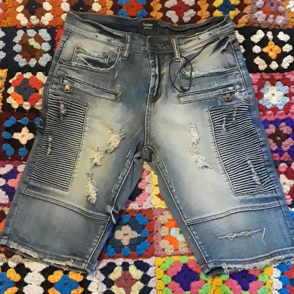 Decibel Distressed Jean Shorts 